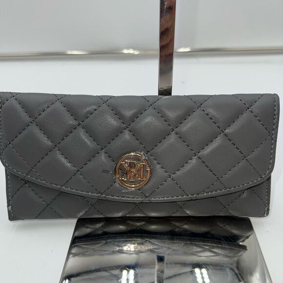 Badgley Mischka Diamond Quilting Long Wallet - Picture 1 of 9
